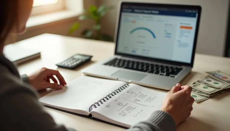 Person organizing debts from smallest to largest while learning how the debt snowball method works.